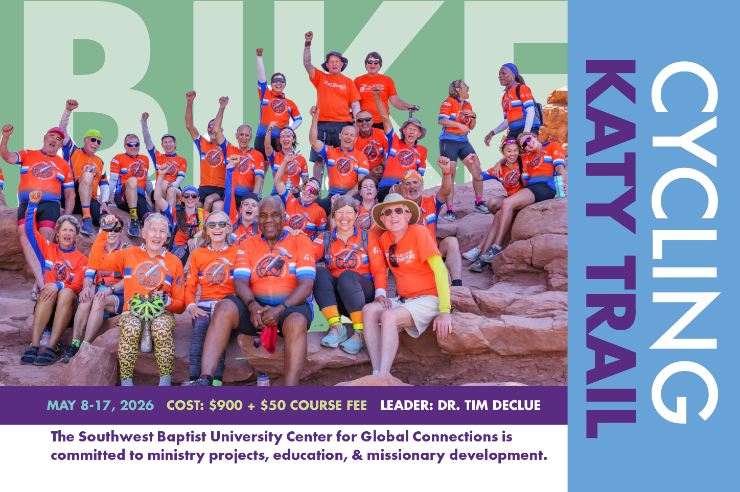 postcard image for cross-country cycling project