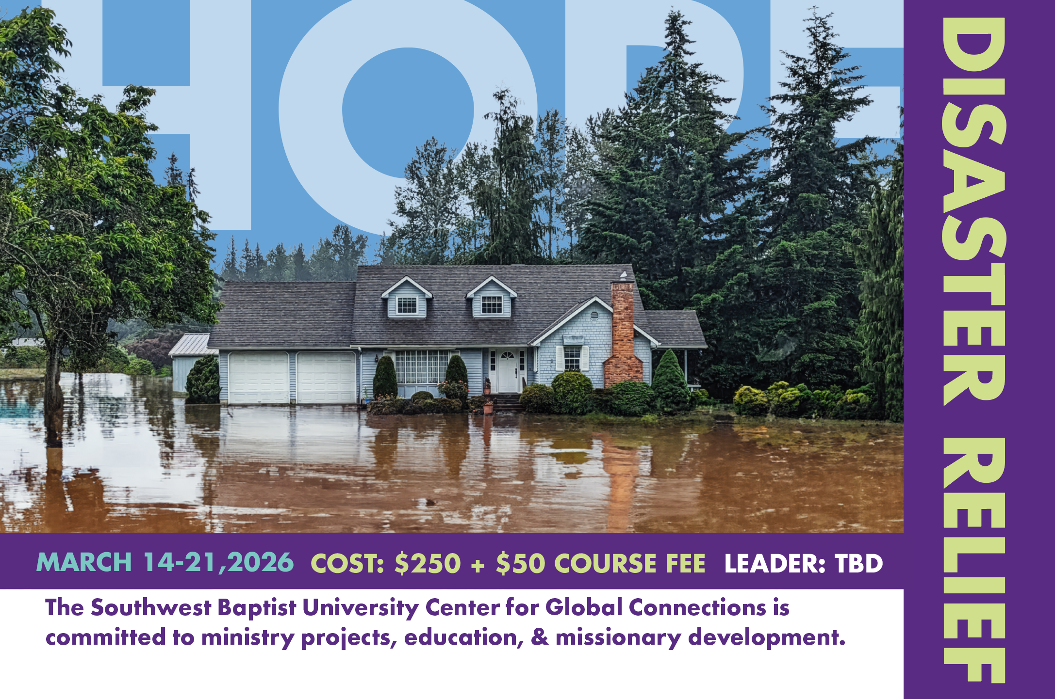 postcard image for disaster relief project