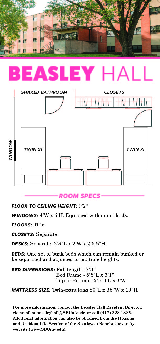 beasley dorm floor plan