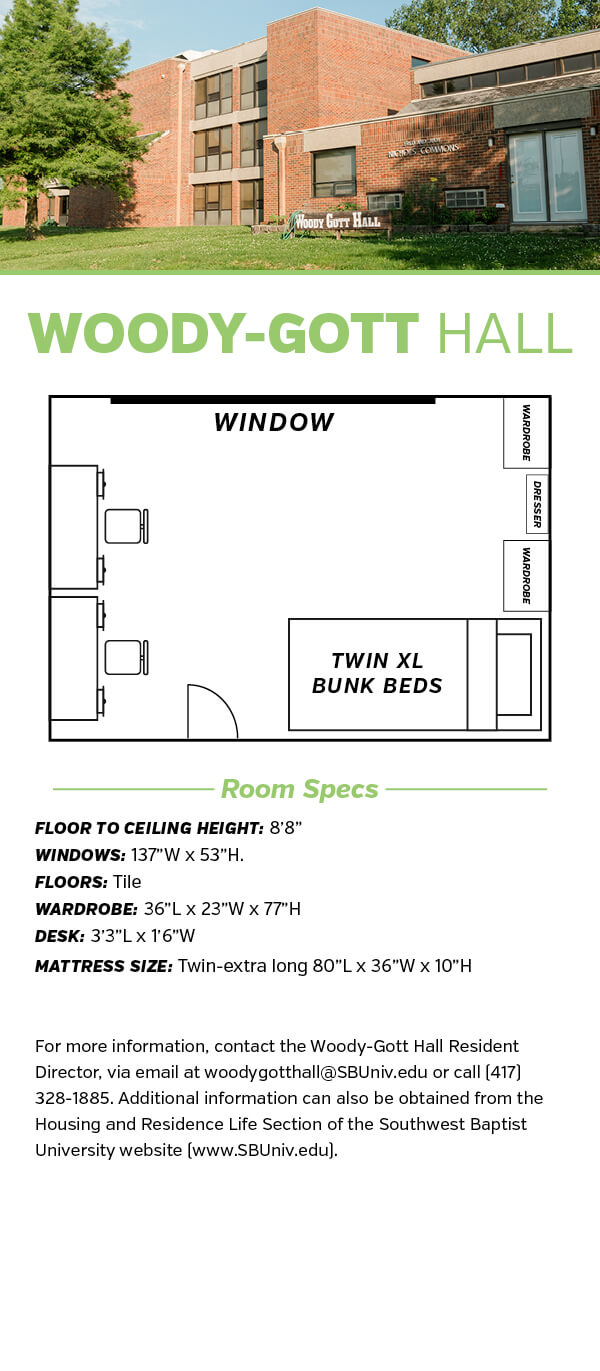 Woody Hall Floor Plan