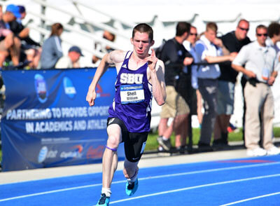 Bill Shell running track for SBU
