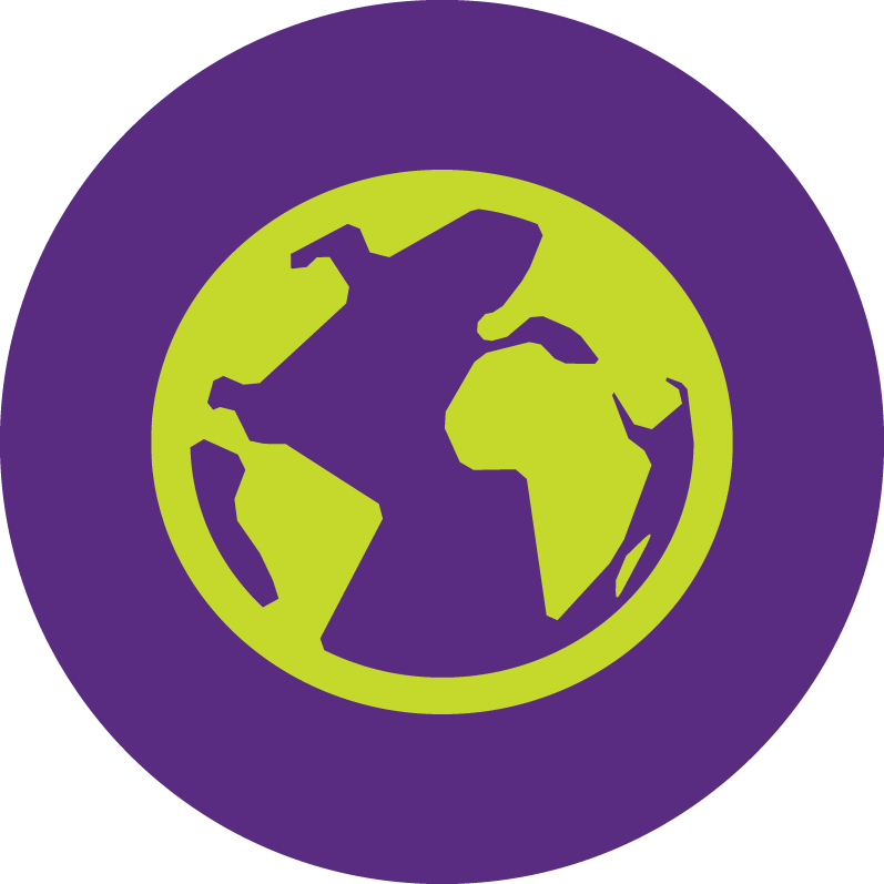 green globe icon