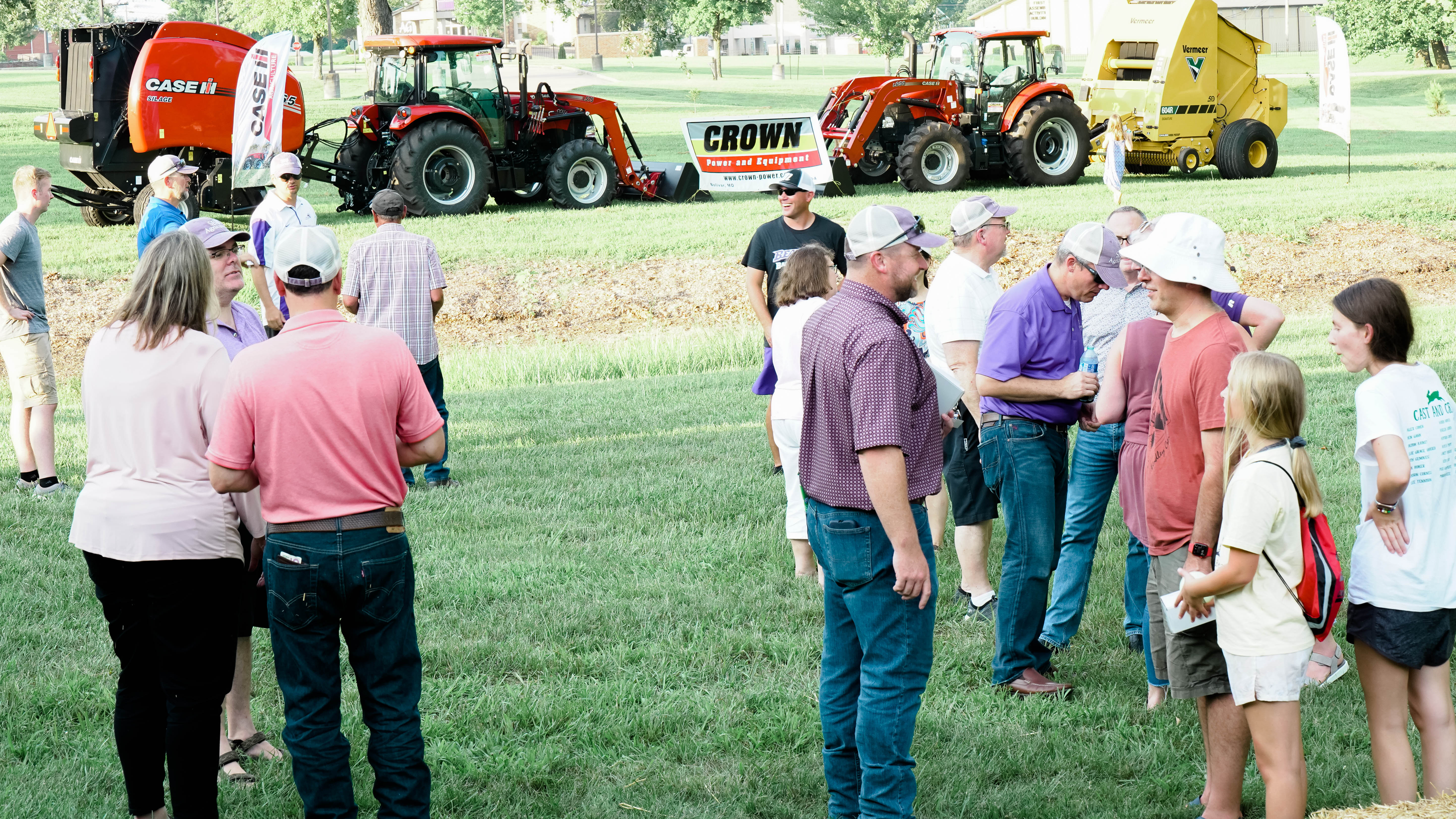 People gathered at agriculture event