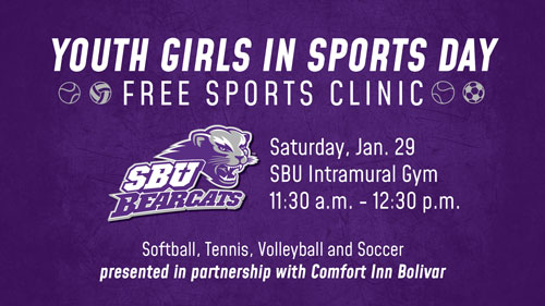 Girls' sports clinic graphic