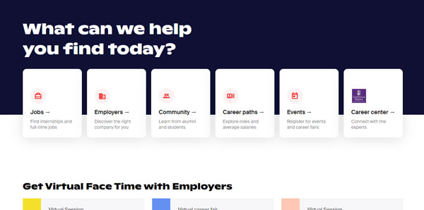 Screenshot of Handshake website