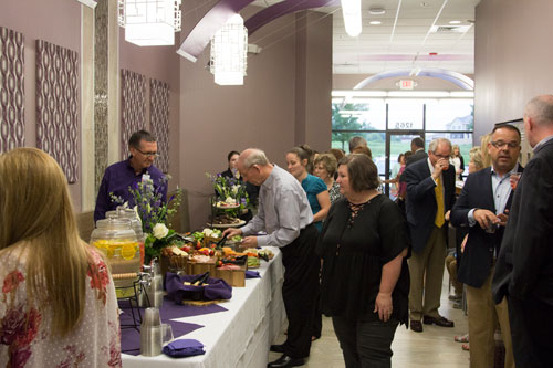 Guests are welcomed to the Wayne & Diana Hutchins Center for Nursing Education.