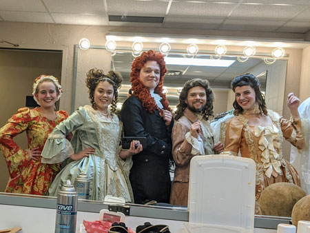 SBU Theatre students in costume