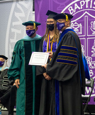 Caitlin Diepenbrock receives the Life Beautiful Award