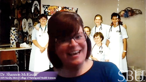 Dr. Shannon McKinzie welcomes graduates to the nursing profession