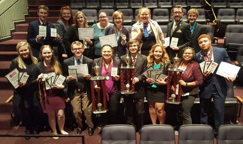 The Speaking Bearcats were named overall champion at the Missouri Mule/Dale Carnegie Swing tournaments.