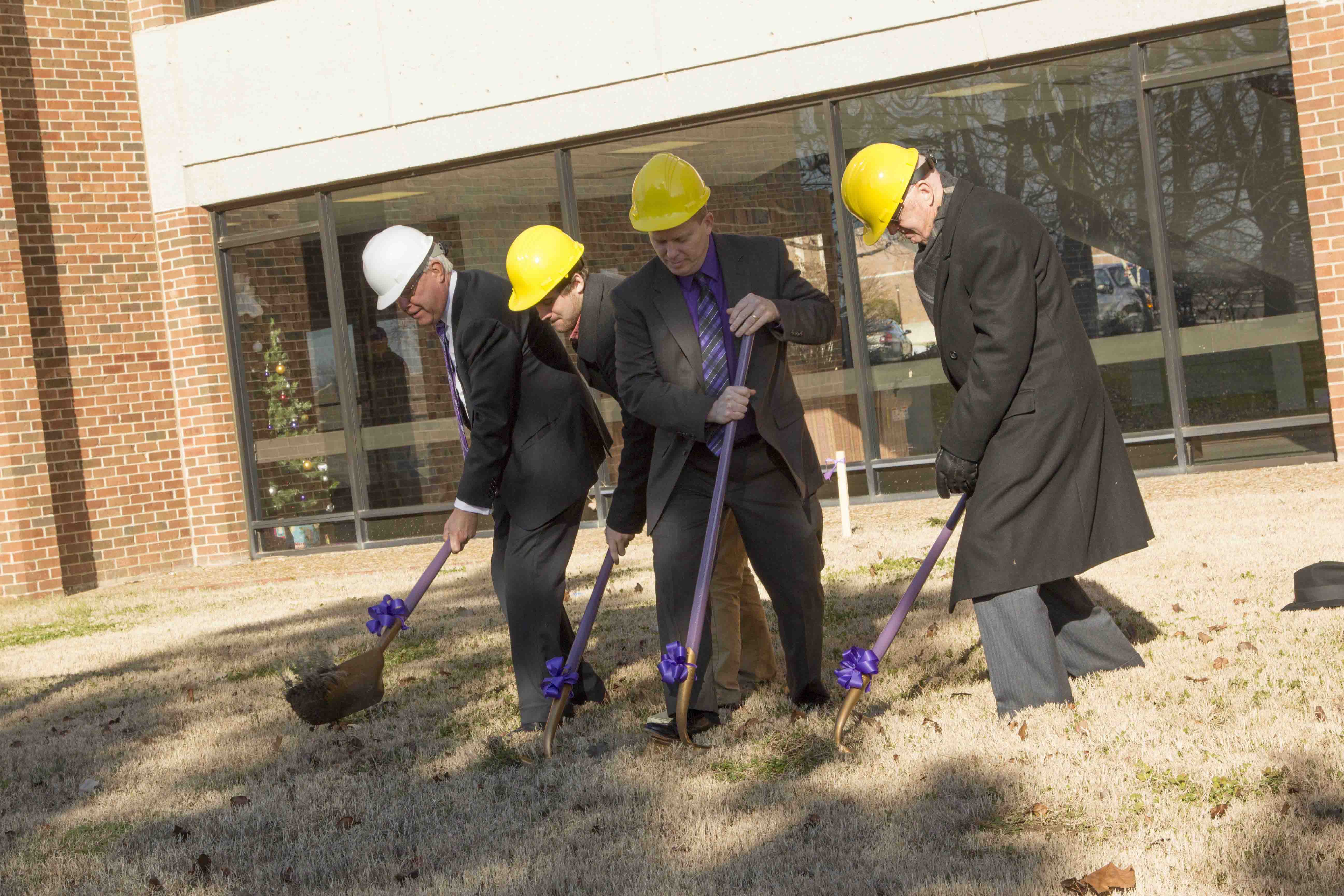 SBU breaks ground on the projet to expand and renovate the Gene Taylor National Free Enterprise Center.