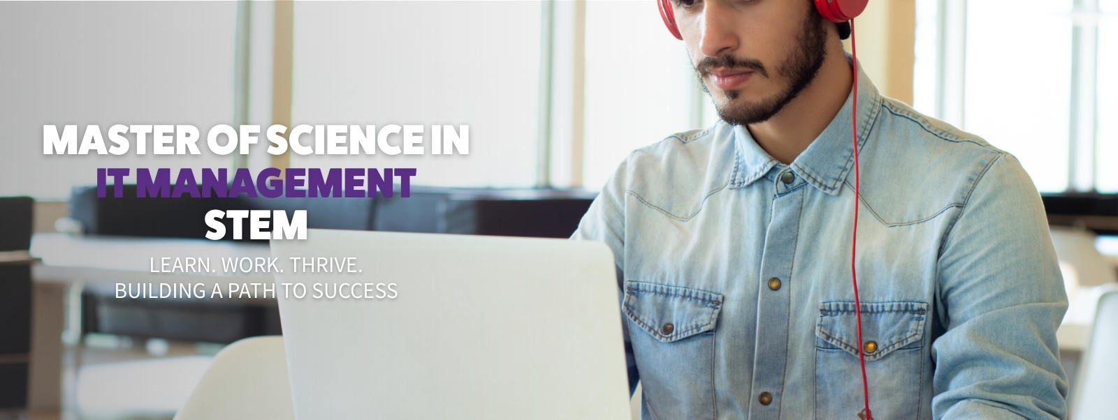 student working on laptop 