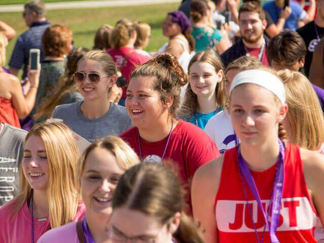 SBU students in Welcome Week processional